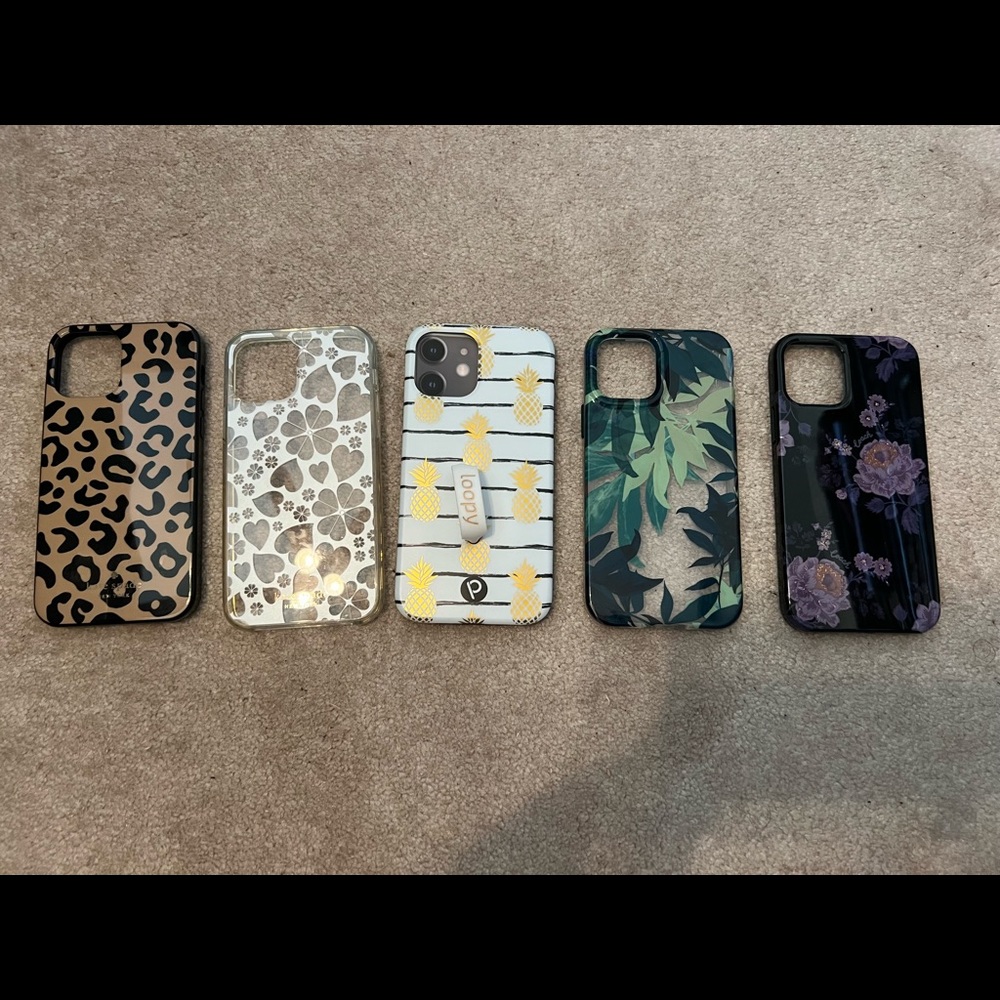 Pineapple loopy case for iPhone 12 $20 for one $75 for all 5!